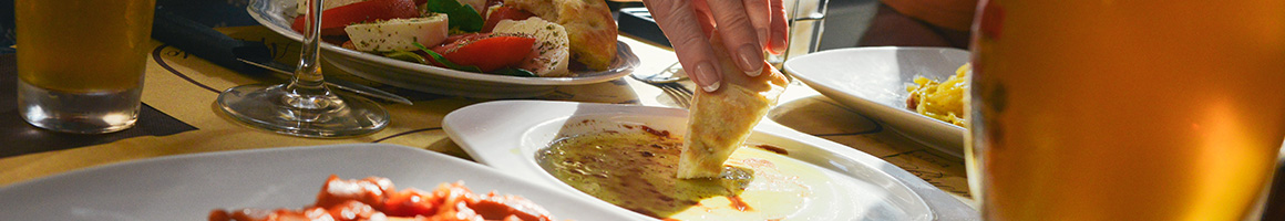 Eating American (New) Greek Mediterranean at Mykenos Mediterranean Grill restaurant in Wausau, WI.